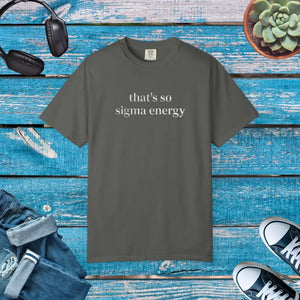 Sigma Energy T-shirt - Trendy Statement Tee - Dipaliz - Pepper / s - T-shirts