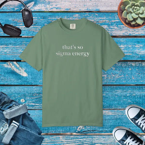 Sigma Energy T-shirt - Trendy Statement Tee - Dipaliz - Light Green / s - T-shirts