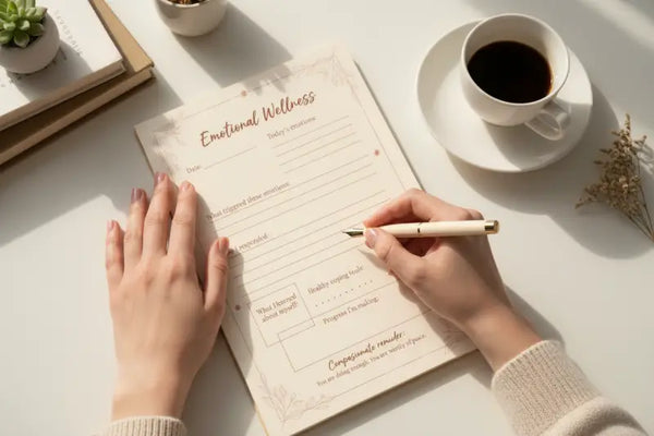 Digital Downloads - Emotional Wellness Journal Printable for Self Care - Dipaliz