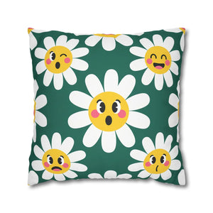 DipaliZ daisy cover in seven square sizes from 14 to 28 inches