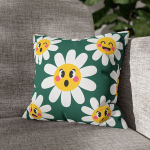 Yellow flower centres carrying different expressions, DipaliZ print