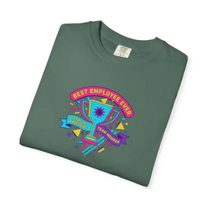 Retro Colorful Award Tee - Employee of the Month Trophy - Dipaliz - T-shirt