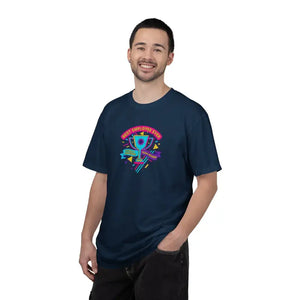 Retro Colorful Award Tee - Employee of the Month Trophy - Dipaliz - T-shirt