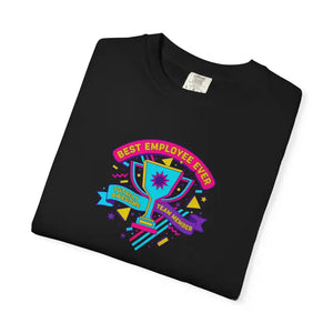 Retro Colorful Award Tee - Employee of the Month Trophy - Dipaliz - T-shirt