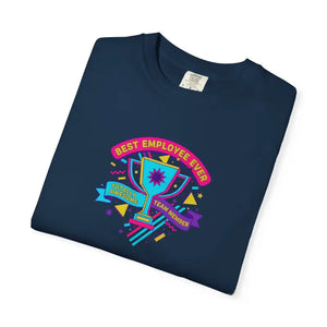 Retro Colorful Award Tee - Employee of the Month Trophy - Dipaliz - T-shirt