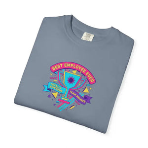 Retro Colorful Award Tee - Employee of the Month Trophy - Dipaliz - T-shirt