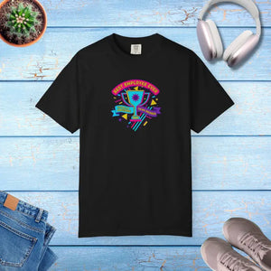 Retro Colorful Award Tee - Employee of the Month Trophy - Dipaliz - Black / s - T-shirt