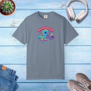 Retro Colorful Award Tee - Employee of the Month Trophy - Dipaliz - Blue Jean / s - T-shirt