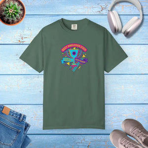 Retro Colorful Award Tee - Employee of the Month Trophy - Dipaliz - Blue Spruce / s - T-shirt