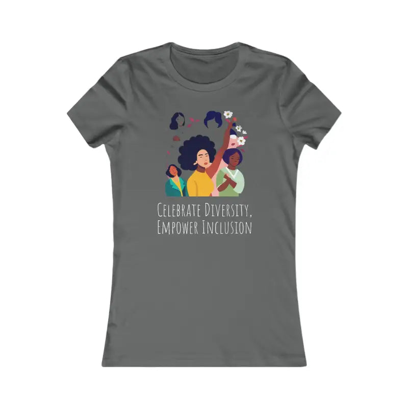 Empower Inclusion! Celebrate Diversity with Women’s Tee - s / Asphalt T-shirt