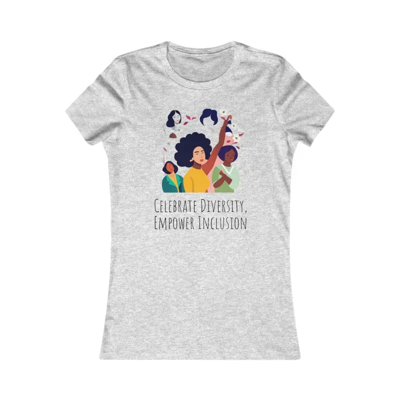 Empower Inclusion! Celebrate Diversity with Women’s Tee - s / Athletic Heather T-shirt