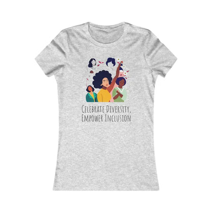 Empower Inclusion! Celebrate Diversity with Women’s Tee - s / Athletic Heather T-shirt