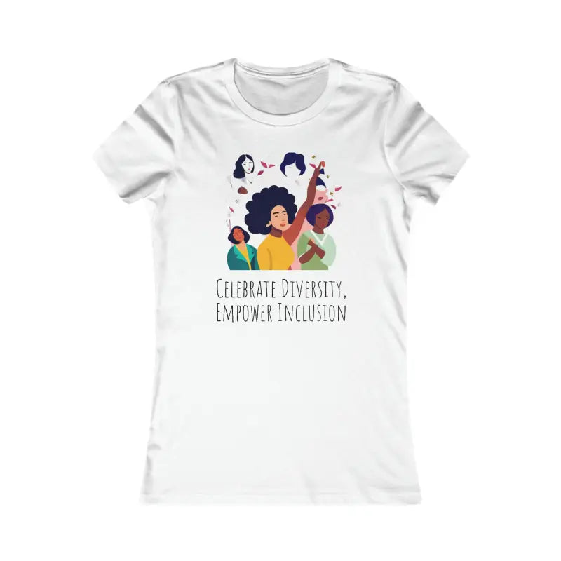 Empower Inclusion! Celebrate Diversity with Women’s Tee - s / White T-shirt