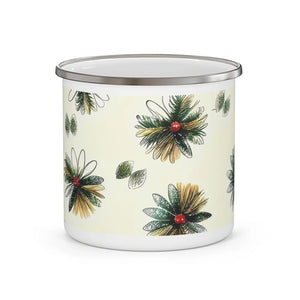 Vibrant Enamel Camping Mug - Nature Pattern Steel - Dipaliz - Mugs
