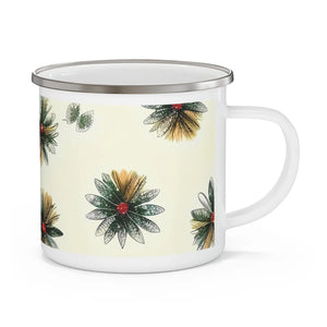 Vibrant Enamel Camping Mug - Nature Pattern Steel - Dipaliz - Mugs