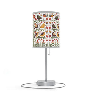 Birds-on-a-tree Steel Lamp Base - Decorative Tree Design - Dipaliz - Light Grey / Silver / one Size - Lamps