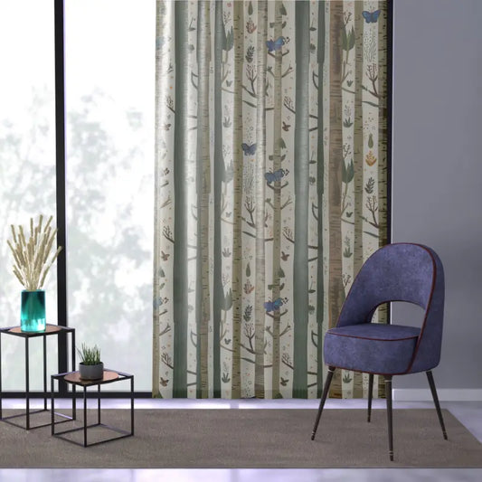 Butterfly Curtains: Nature’s Elegance Meets Cozy Comfort - Sheer / White / 50’’ × 84’’ Home Decor