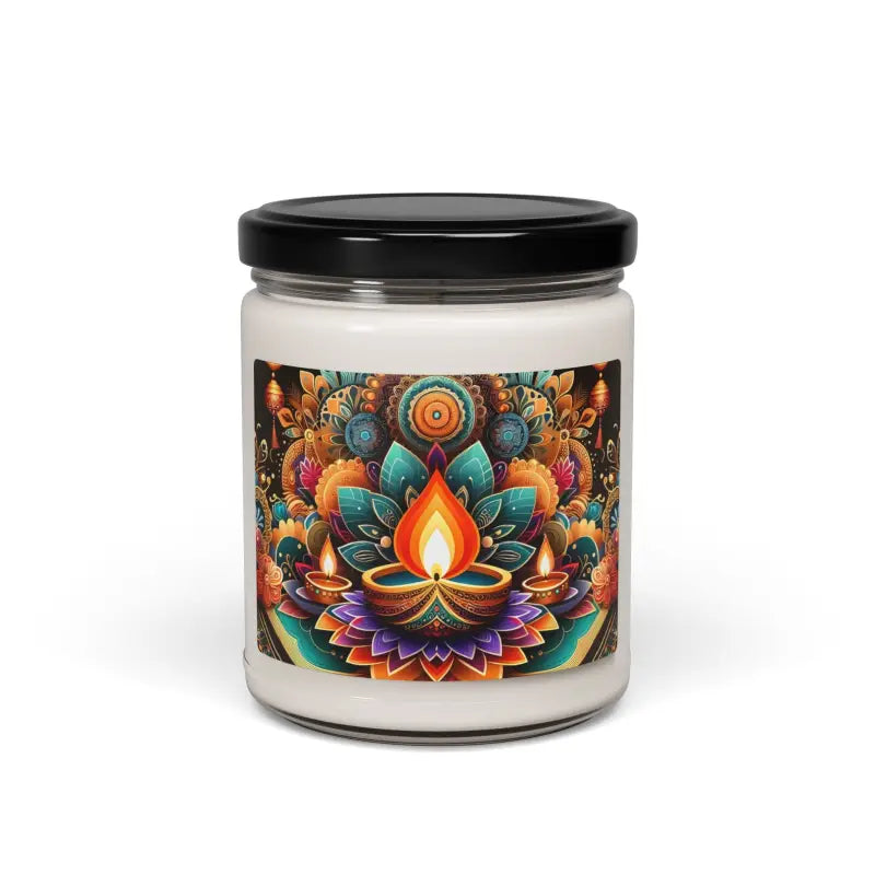 Enchant your Home with Scented Soy Diwali Diya Candles - Sea Salt + Orchid / 9oz Decor