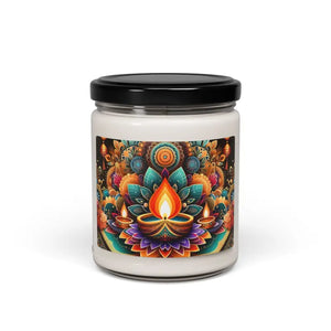 Diwali Diya Candles - Natural Soy Wax Festive Light - Dipaliz - White Sage + Lavender / 9oz