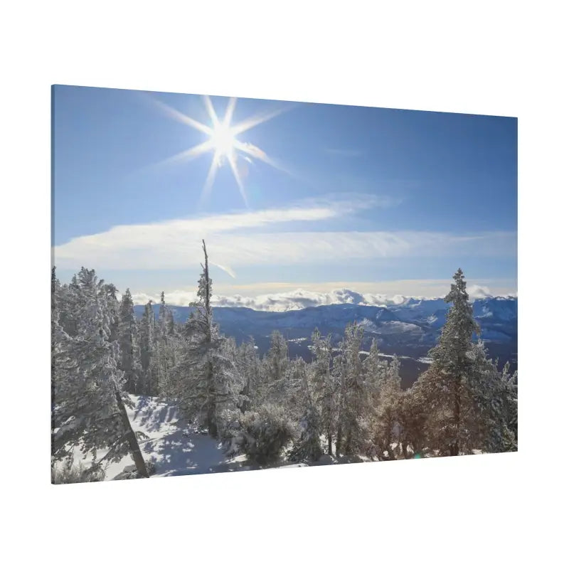 Winter Wonderland Matte Canvas for Elegant Home Decor