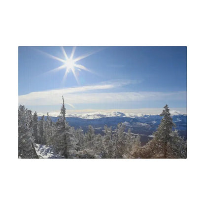 Winter Wonderland Matte Canvas for Elegant Home Decor - 18″ x 12″ (horizontal) / 0.75’’