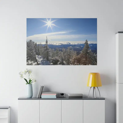 Winter Wonderland Matte Canvas for Elegant Home Decor