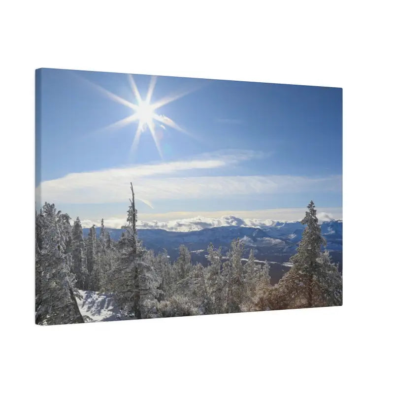 Winter Wonderland Matte Canvas for Elegant Home Decor