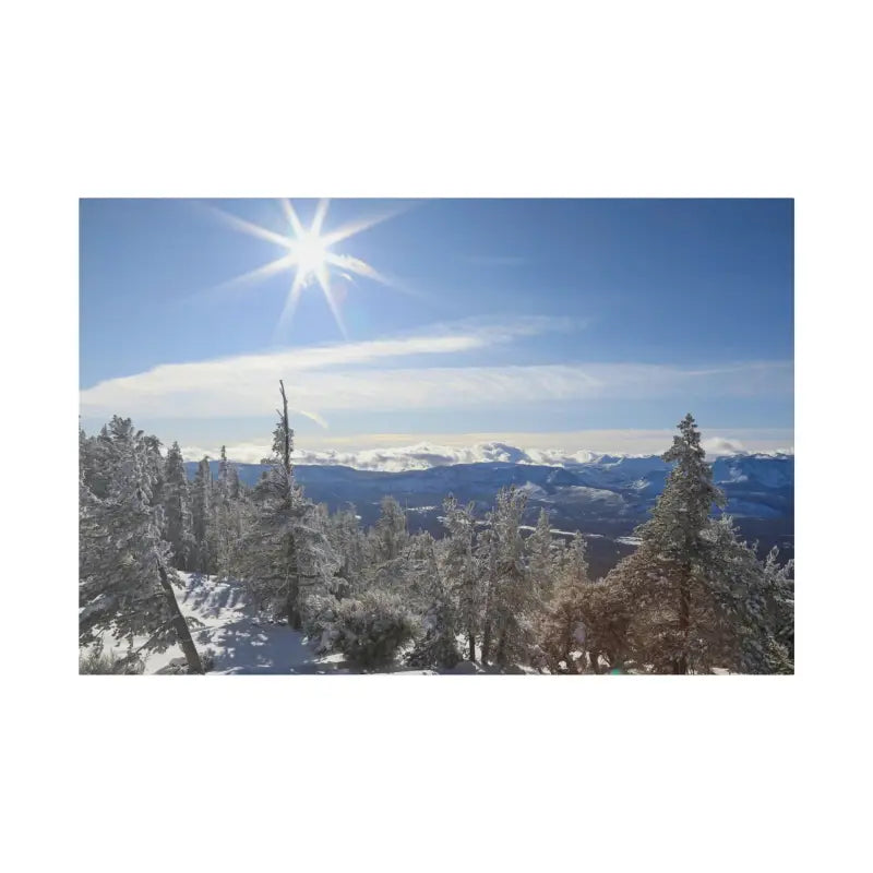 Winter Wonderland Matte Canvas for Elegant Home Decor - 48″ x 32″ (horizontal) / 0.75’’