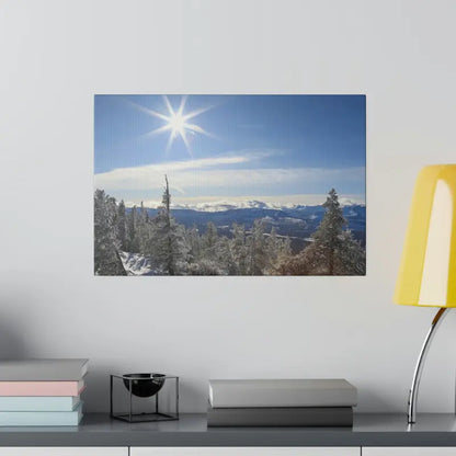 Winter Wonderland Matte Canvas for Elegant Home Decor