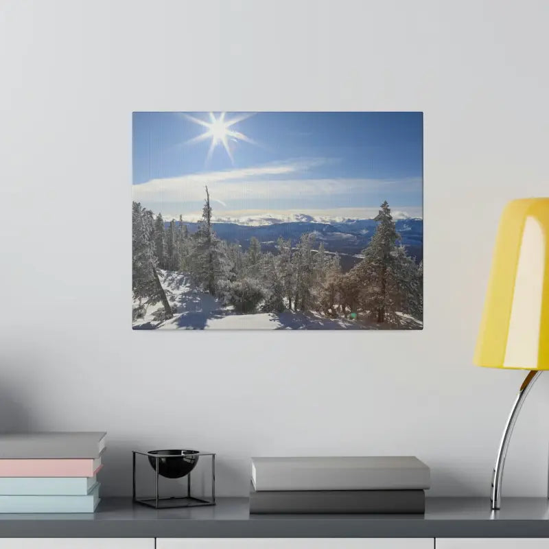 Winter Wonderland Matte Canvas for Elegant Home Decor