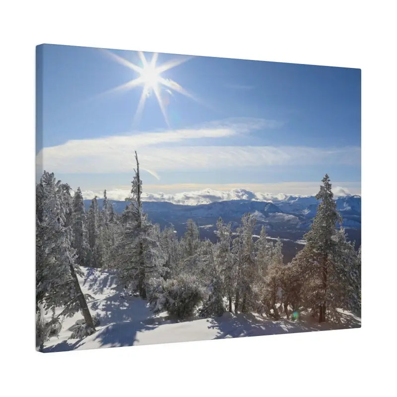 Winter Wonderland Matte Canvas for Elegant Home Decor