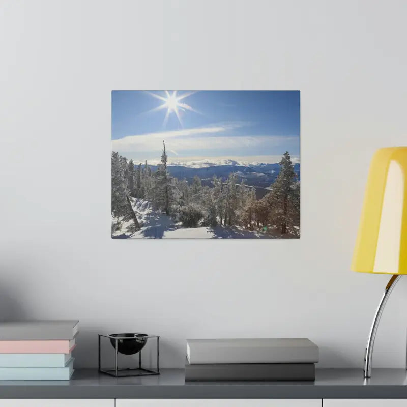 Winter Wonderland Matte Canvas for Elegant Home Decor