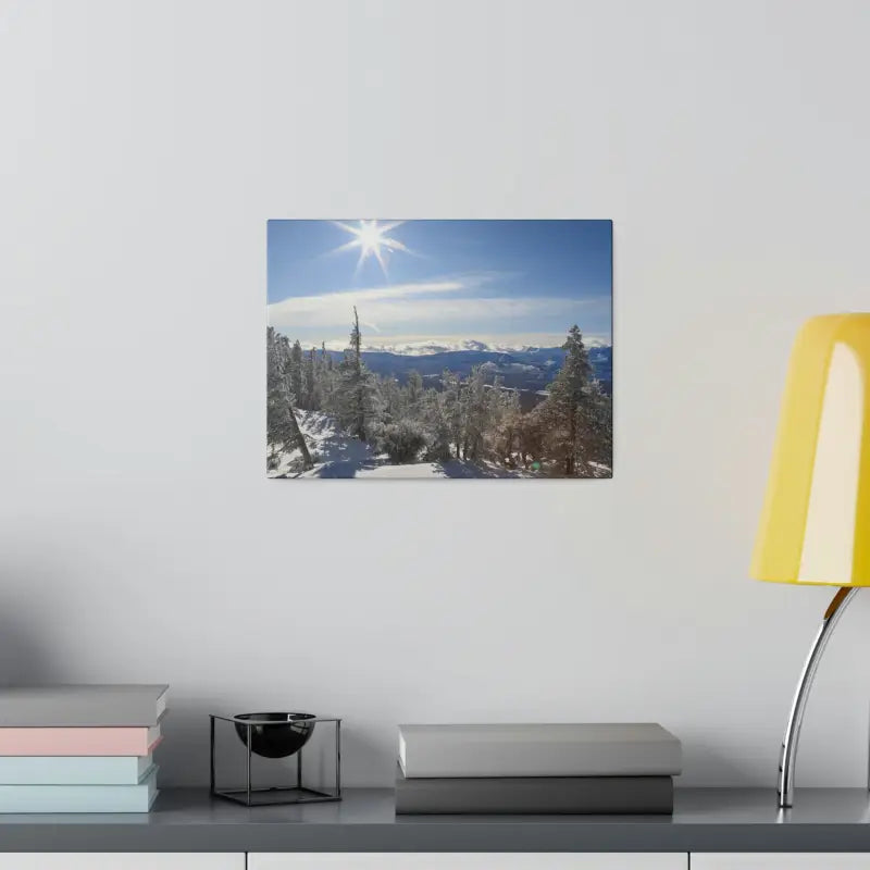 Winter Wonderland Matte Canvas for Elegant Home Decor