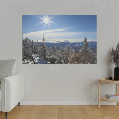 Winter Wonderland Matte Canvas for Elegant Home Decor