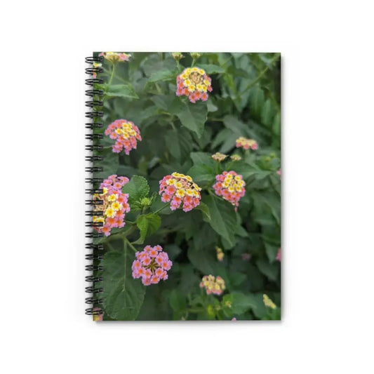 Enchant your Notes with Lantana Flowers Ruled Line Notebook - one Size Paper Products