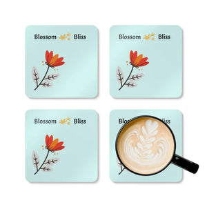 Corkwood Coaster Set - Vibrant Floral Protection - Dipaliz - Cork / 3.75’’ × / Square - Coasters