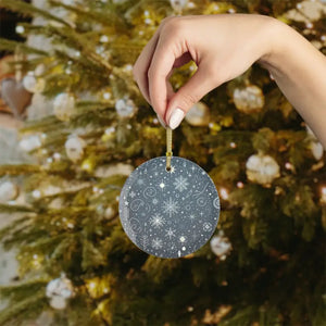 Dazzling Glass Ornaments with Beveled Edges and Gold Ribbon - Dipaliz - Holiday