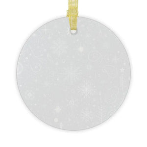 Dazzling Glass Ornaments with Beveled Edges and Gold Ribbon - Dipaliz - Holiday