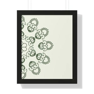 Framed Vertical Poster - Mandal Design Women Fashion Zen - Dipaliz - 16″ × 20″ / Black - Posters Prints & Visual Artwork