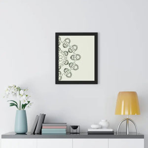 Framed Vertical Poster - Mandal Design Women Fashion Zen - Dipaliz - Posters Prints & Visual Artwork