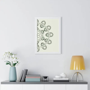 Framed Vertical Poster - Mandal Design Women Fashion Zen - Dipaliz - Posters Prints & Visual Artwork