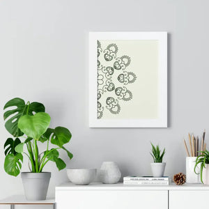 Framed Vertical Poster - Mandal Design Women Fashion Zen - Dipaliz - Posters Prints & Visual Artwork