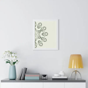 Framed Vertical Poster - Mandal Design Women Fashion Zen - Dipaliz - Posters Prints & Visual Artwork