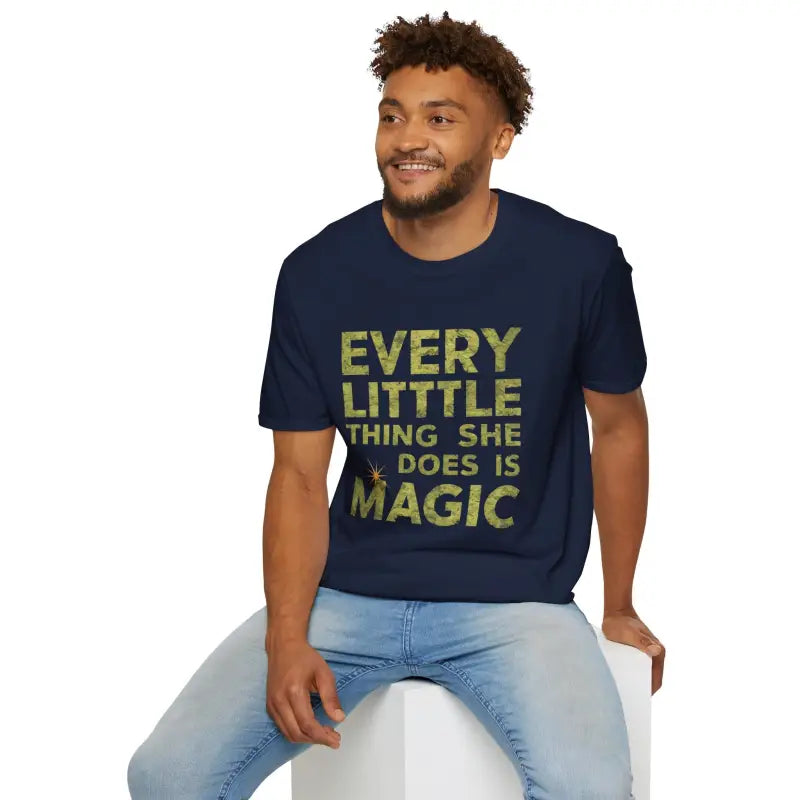 Cozy Magic with the Ultimate Cotton Tee! - Navy / s T-shirt