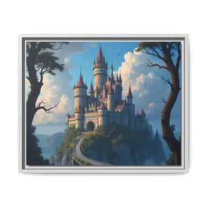 Stunning Canvas Wraps Enchanting Castle Fantasy Wall Art - Dipaliz - 20″ x 16″ (horizontal) / 1.25’’ / White - Prints