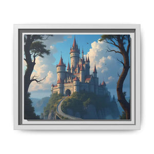 Stunning Canvas Wraps Enchanting Castle Fantasy Wall Art - Dipaliz - 10″ x 8″ (horizontal) / 1.25’’ / White - Prints