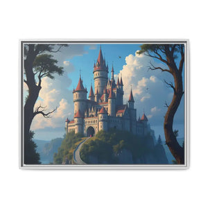 Stunning Canvas Wraps Enchanting Castle Fantasy Wall Art - Dipaliz - 32’’ x 24’’ (horizontal) / 1.25’’ / White - Prints