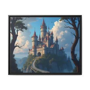 Stunning Canvas Wraps Enchanting Castle Fantasy Wall Art - Dipaliz - 30’’ x 24’’ (horizontal) / 1.25’’ / Black - Prints