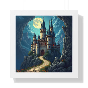 Enchanting Castle Vibrant Canvas Frame - Dipaliz - Prints