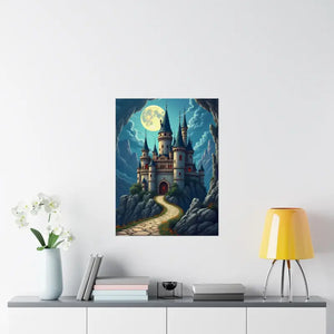 Enchanting Castle Matte Vertical Poster - Magical Wall Art - Dipaliz - Visual Artwork